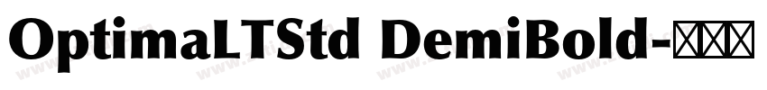 OptimaLTStd DemiBold字体转换